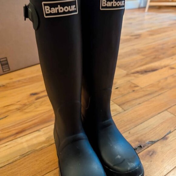 Like NEW Barbour Rain Boots - Picture 1 of 4